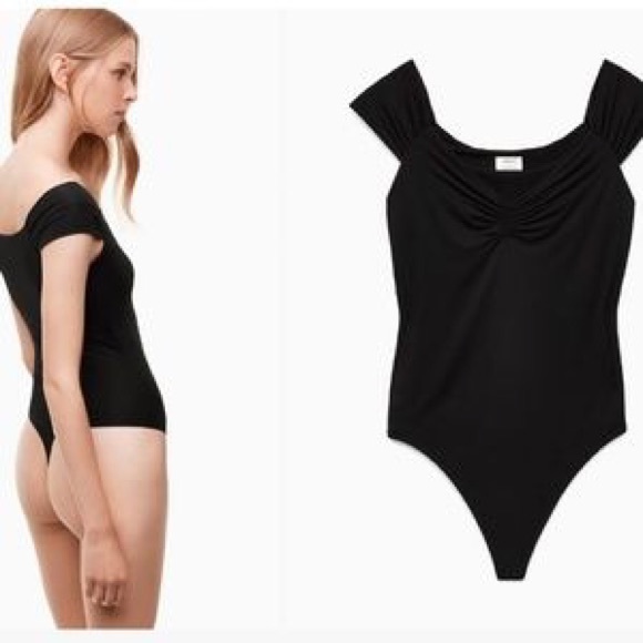 Wilfred bodysuit pink libellule scrunch shoulder - Picture 4 of 5